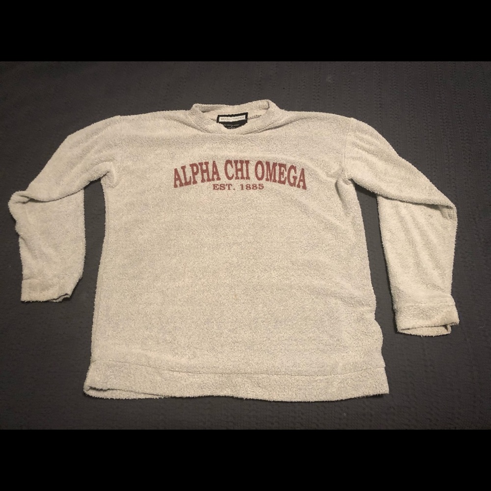 Alpha Chi Omega Wooly Threads sweatshirt